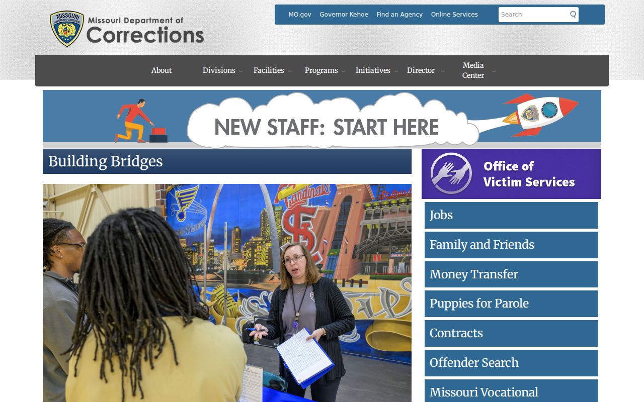 Benton County criminal record route to Missouri Department of Corrections